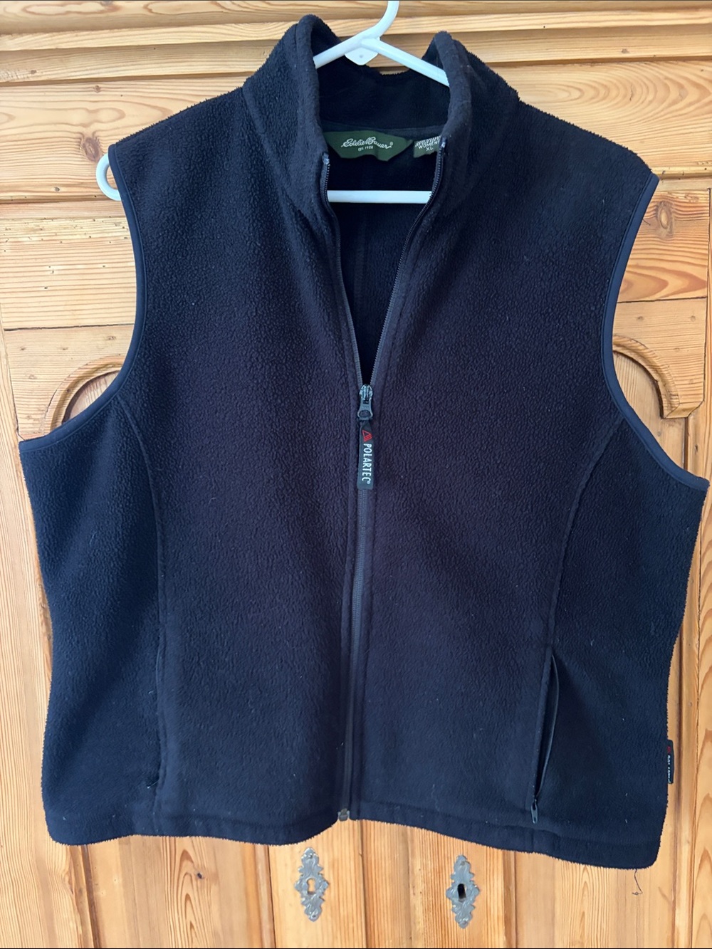 Eddie Bauer Black Fleece Zip Vest